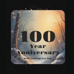 Sticker Carré Lien «Toujours amoureux» pour le 100e anniversaire