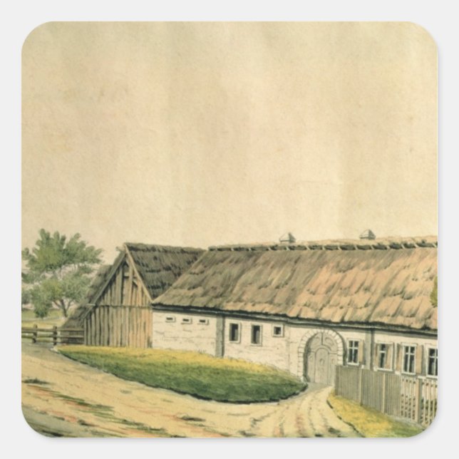 Sticker Carré Lieu de naissance de Franz Joseph Haydn (Devant)