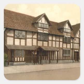 Sticker Carré Lieu de naissance de Shakespeare, Stratford-upon-A