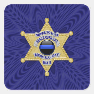 Sticker Carré Ligne Bleue Mince Un-d'un-un-un-un