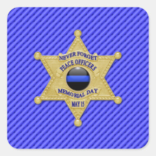 Sticker Carré Ligne Bleue Mince Un-d'un-un-un-un