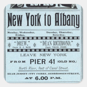 Sticker Carré Ligne de peuples de page des textes