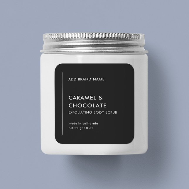 Sticker Carré Ligne verticale Ajouter une marque personnalisée C (Créateur téléchargé)