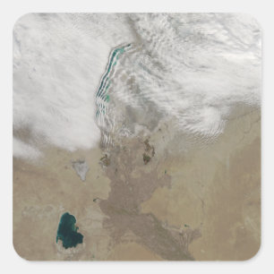 Sticker Carré Lignes distinctives des nuages