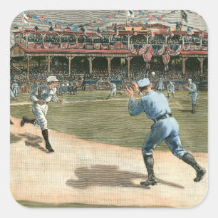 Sticker Carré Ligue nationale de baseball 1886