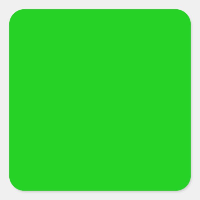 Sticker Carré Lime vert 00cc00 (Devant)