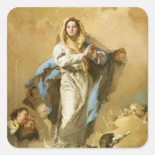 Sticker Carré L'Immaculée Conception par Giovanni B. Tiepolo