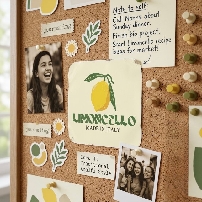 Sticker Carré Limoncello (Créateur téléchargé)
