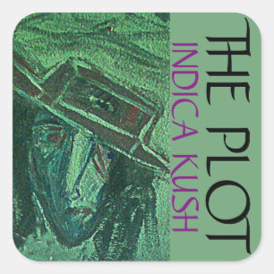 STICKER CARRÉ L'INDICA PLOT KUSH