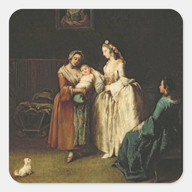 Sticker Carré L'Infirmière Humide (Devant)