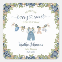 Linge de bébé sucré aux myrtilles pour Baby Shower