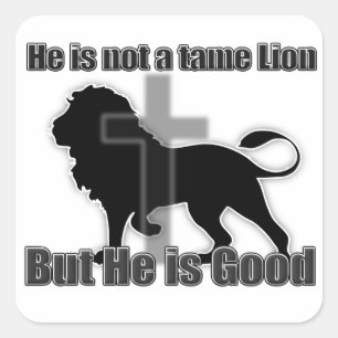 Sticker Carré Lion Tame