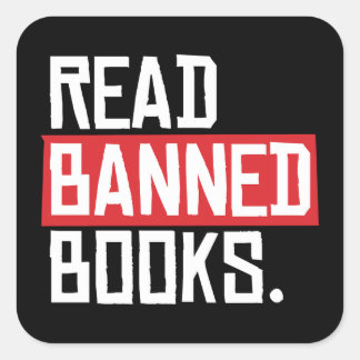 Sticker Carré Lire les livres interdits
