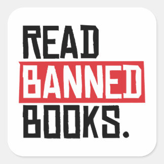 Sticker Carré Lire les livres interdits