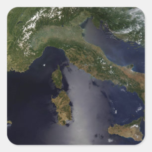 Sticker Carré L'Italie et la France du sud-est