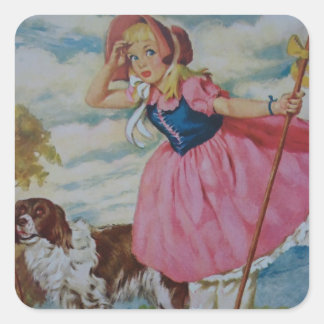 Sticker Carré Little Bo Beep