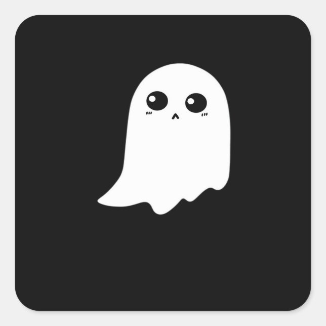 Sticker Carré Little Boo Funny Meme (Devant)