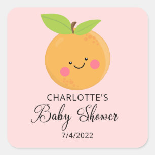 Sticker Carré Little Cutie Baby shower