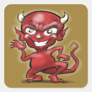 Sticker Carré Little Devil