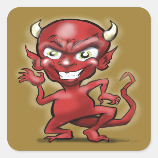 Sticker Carré Little Devil