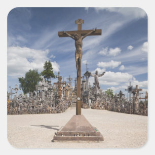 Sticker Carré Lituanie, Lituanie centrale, Siauliai, colline 6