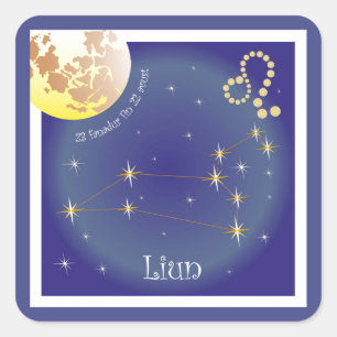 Sticker Carré Liun 23 fanadur fin 22