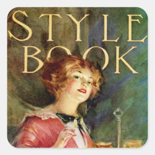 Sticker Carré Livre de style