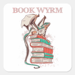 Sticker Carré Livre Wyrm