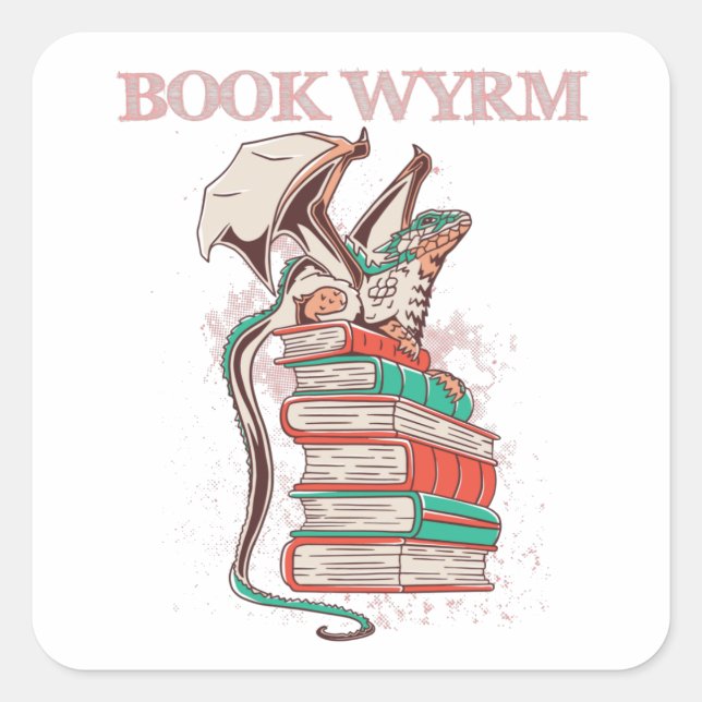 Sticker Carré Livre Wyrm (Devant)