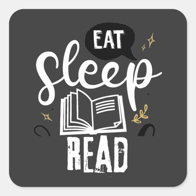 Sticker Carré Livres à lire ensemble (Devant)