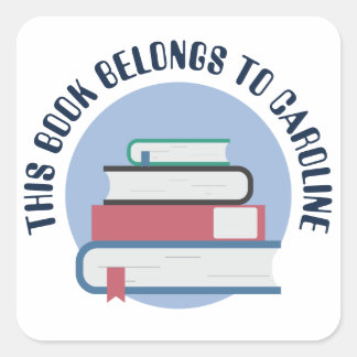 STICKER CARRÉ , LIVRES, LIVRES ÉPARPILLÉS, MANUELS SCOLAIRES, LI