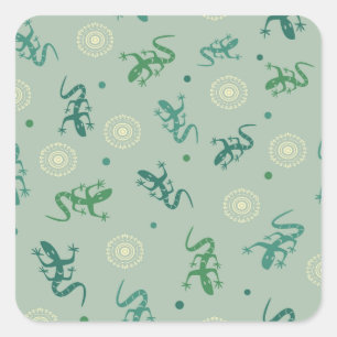 Sticker Carré Lizard