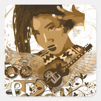 Sticker Carré Loc et rouleau