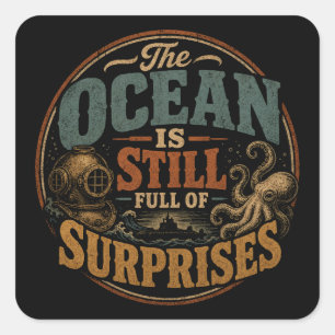 Sticker Carré L'océan est encore plein de surprises