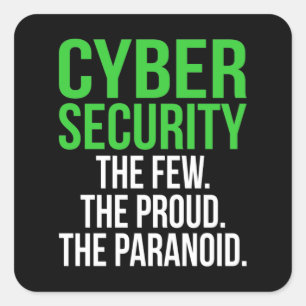 Sticker Carré Logiciel informatique informatique Cyber Sécurité