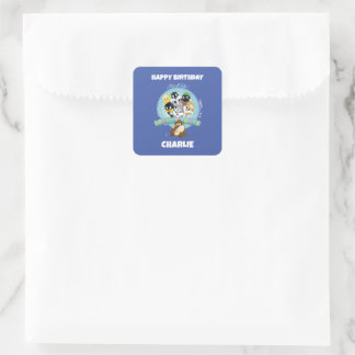Sticker Carré Logo Baby LOONEY TUNES™ | C'est fini les amis