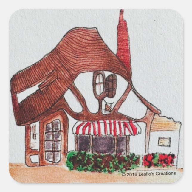 Sticker Carré Logo de boîte à canettes (Devant)