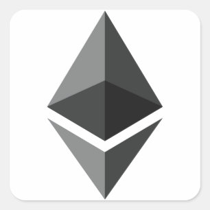 Sticker Carré Logo de l'Ethereum uniquement