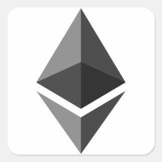 Sticker Carré Logo de l'Ethereum uniquement