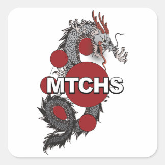 Sticker Carré Logo de MTCHS Dragon