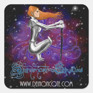 Sticker Carré Logo de studios de Deinoncote
