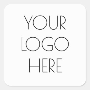 Sticker Carré Logo De Votre Entreprise