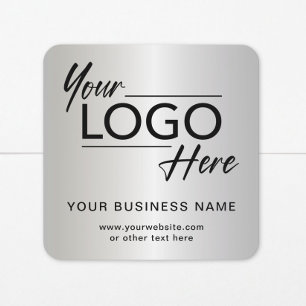 Sticker Carré Logo d'entreprise Argent