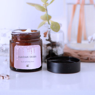 Sticker Carré Logo d'entreprise moderne Parties scintillant rose