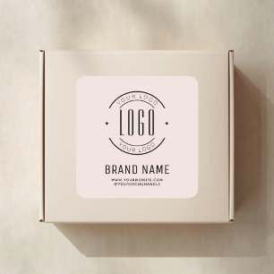 Sticker Carré Logo d'entreprise personnalisée moderne marque com