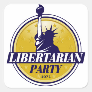 Sticker Carré Logo du Parti Libertarien