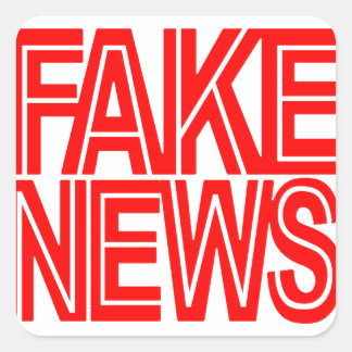 STICKER CARRÉ LOGO FAKE NEWS