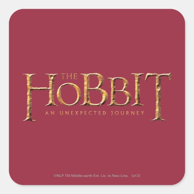 Sticker Carré Logo Hobbit Texturé (Devant)