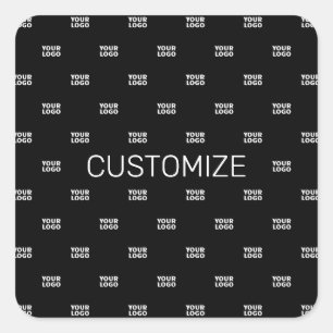 Sticker Carré Logo moderne ou Motif design avec n'importe quelle