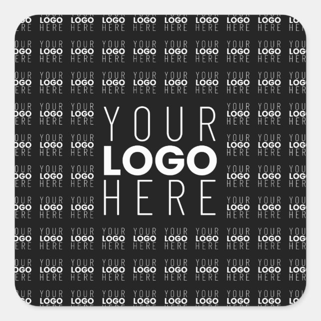 Sticker Carré Logo ou image Carrelé Motif Grand Centre Logo (Devant)